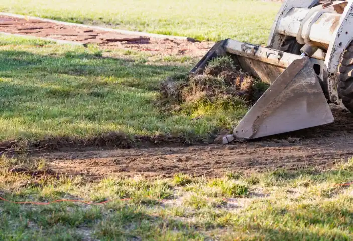 Professional yard grading service