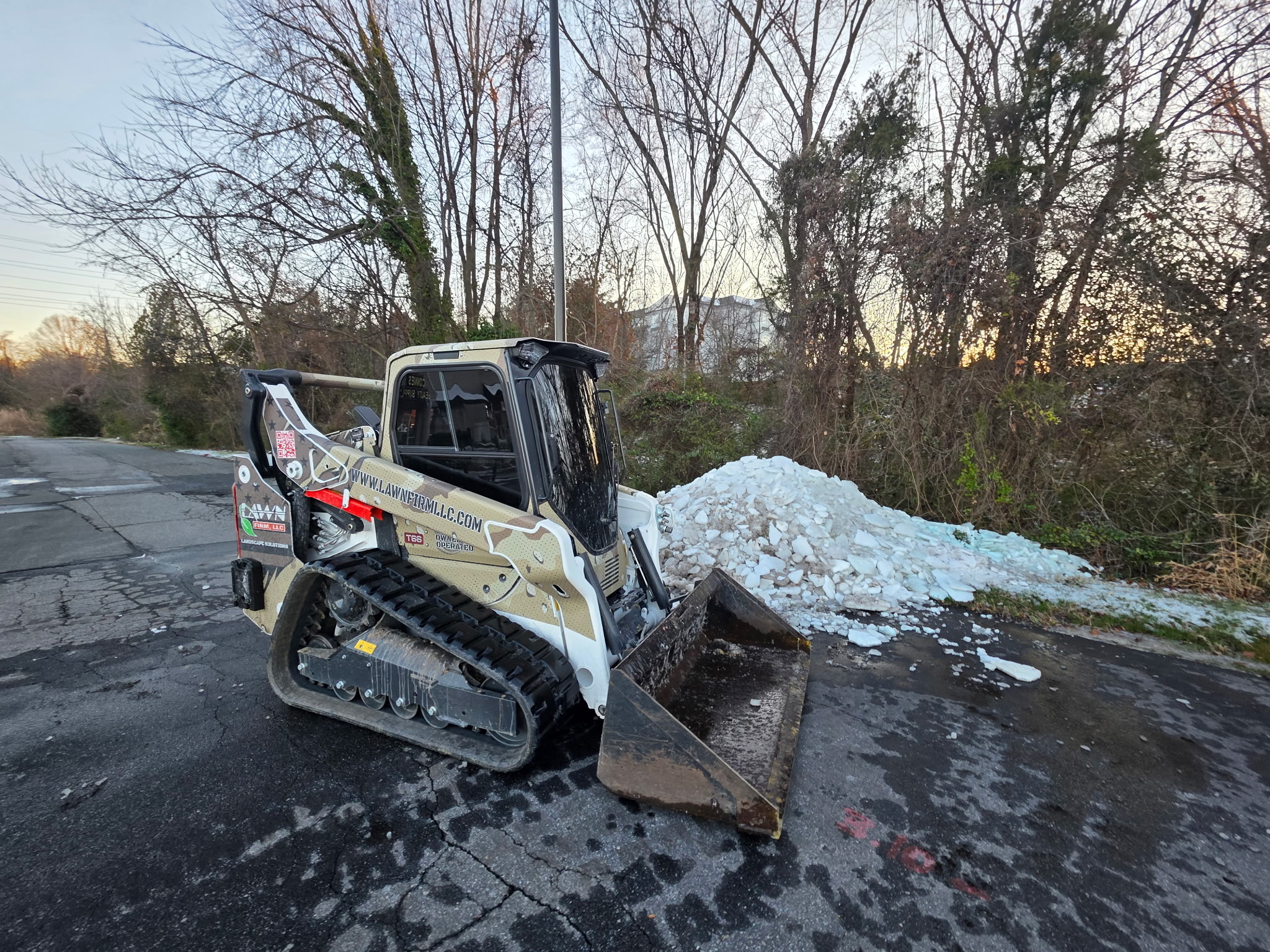 Residential snow removal service